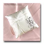 Precious Moments Embroidered Couple Pillow