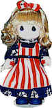 Red, White & Blue Doll